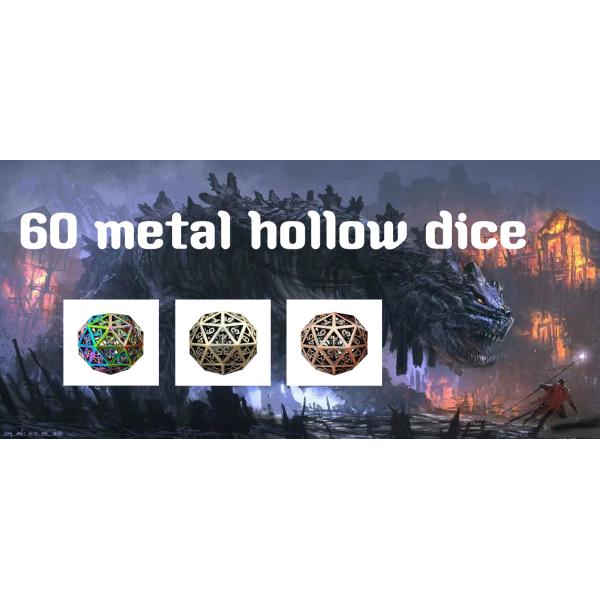60D Macrobine Zinc Alloy Metal Dice Set настольная игра уникальная DND