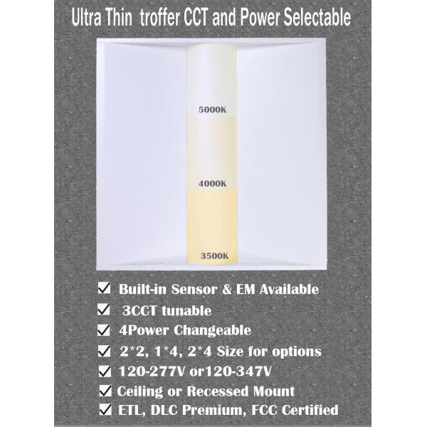 5- Troffer Panel Lighting for Commercial Workshop Office 603*603*70mm LED 2x4 26W 32W