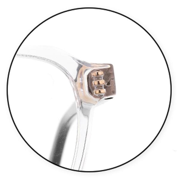 Unisex Transparent Eyewear Square Acetate Optical Frame