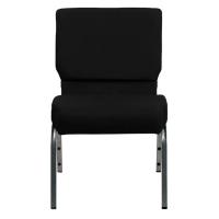Conference Black Church Chairs 10CM Cushion Church Seating Chairs