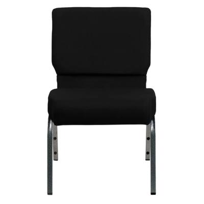 Conference Black Church Chairs 10CM Cushion Church Seating Chairs