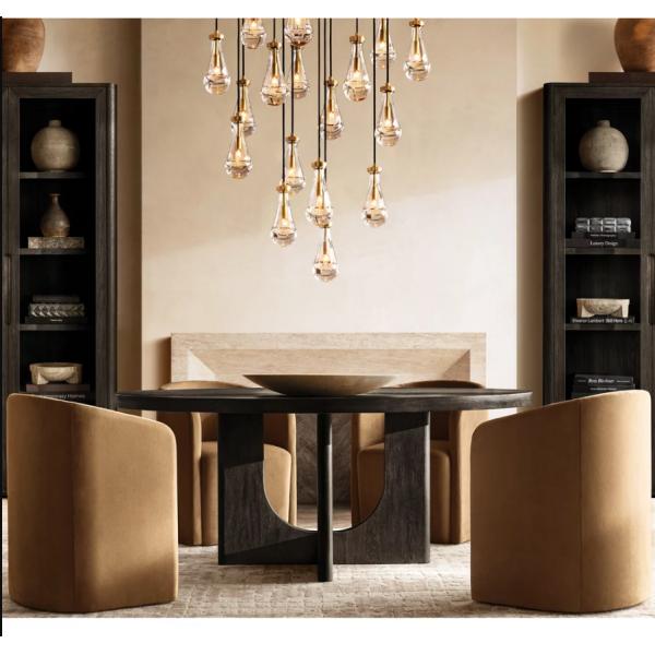 Гостиная Современный Дождь Круглый Винтажный Фермерский Дом Люстра 47'