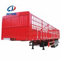 Trailers à trois essieux à clôture pour le transport de marchandises en vrac