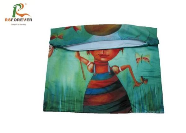 Digital Print Cartoon Pillow Covers Rectangle Shape Various Color With Zipper