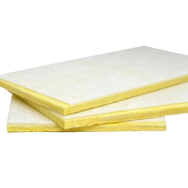 Acoustic Glass Wool Board With GFM Facing HVAC Duct Liner Insulation And Sound Absorption