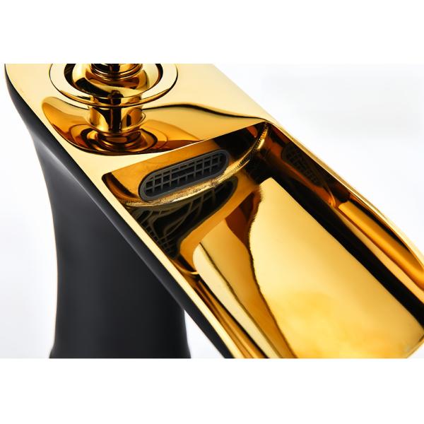 Multi Colors Wash Basin Faucet Brass Body Modern Customizable Electroplated Surface