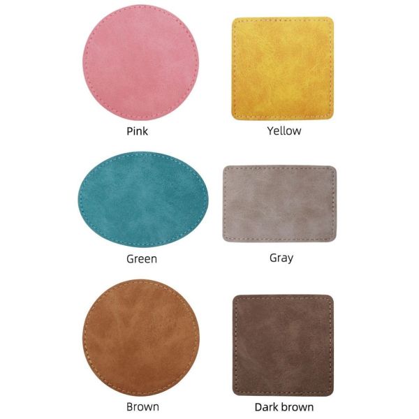 Sublimation PU Leather Hat Patch Heat Transfer Logo Patch For Clothing Brand Accessories In Various Shapes