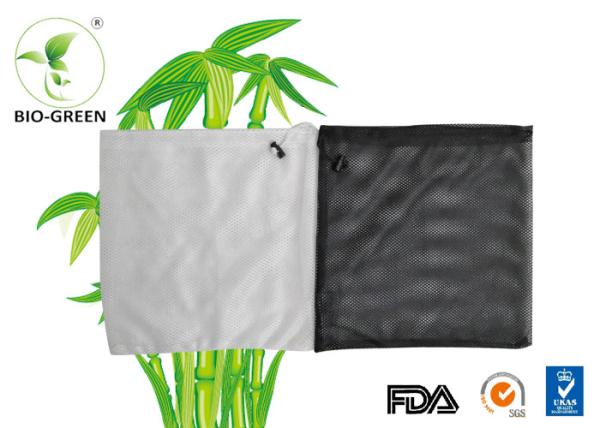 Printed Black Laundry Net Bag , Machine Washable Waterproof Diaper Bag
