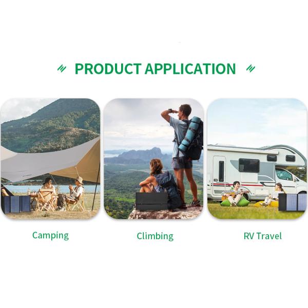EU Warehouse High Efficiency PET Monocrystalline Solar Foldable Panel 140w Solar Folding Bag for Mobile Phone
