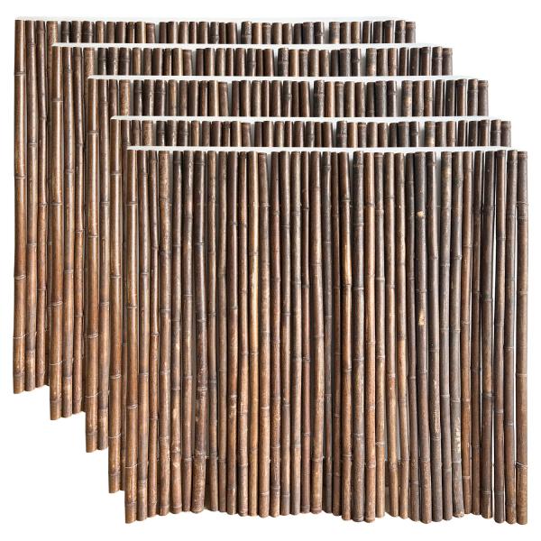 Natural Handmade 1.5x1.5m Decorative Bamboo Fence Backyard Rolling Fencing