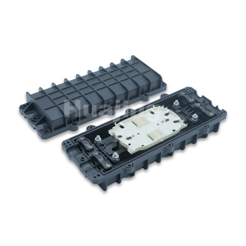 ABS Flexible In Line Fiber Splice Enclosure 6 Ports 96 Cores Capacity