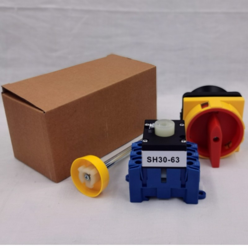 LW30 Series 32A Rotary Cam Switch Isolator 3P with Doorlock Safety Easy On-Off Handle Operation Installation Type