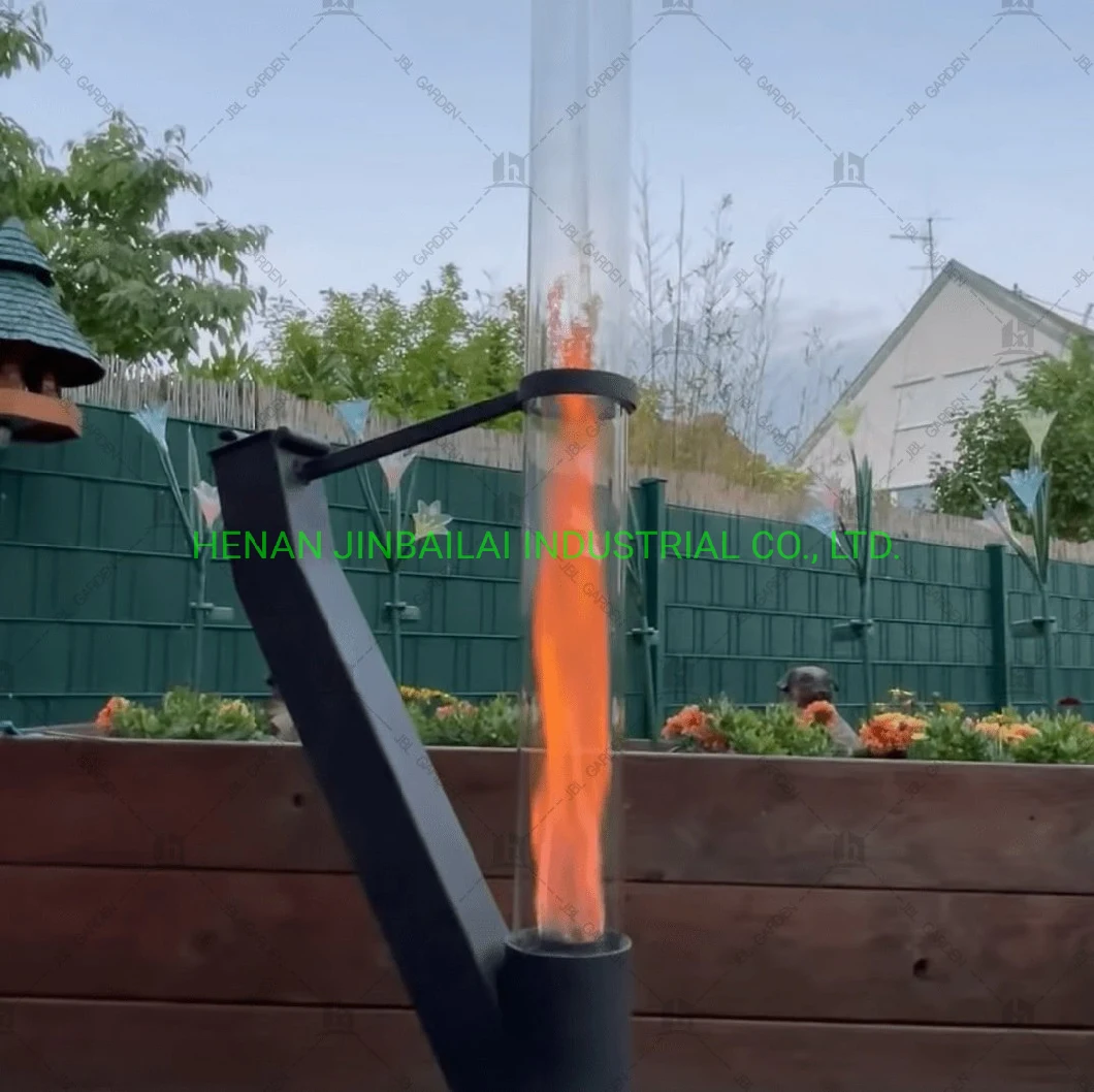 Wood Pellets Patio Heater Black Rocket Steel 2mm Fire Pit Pellet Stove