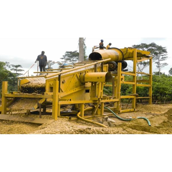 80 -100 Tph Compost Trommel Screen Gold Trommel Screen Diesel Generator