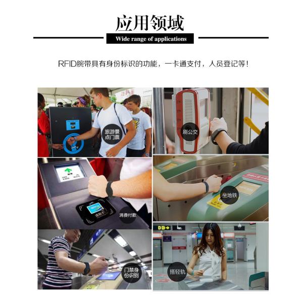 Events Party Usage Scenarios Custom Logo Printed RFID Wristbands with NFC Function