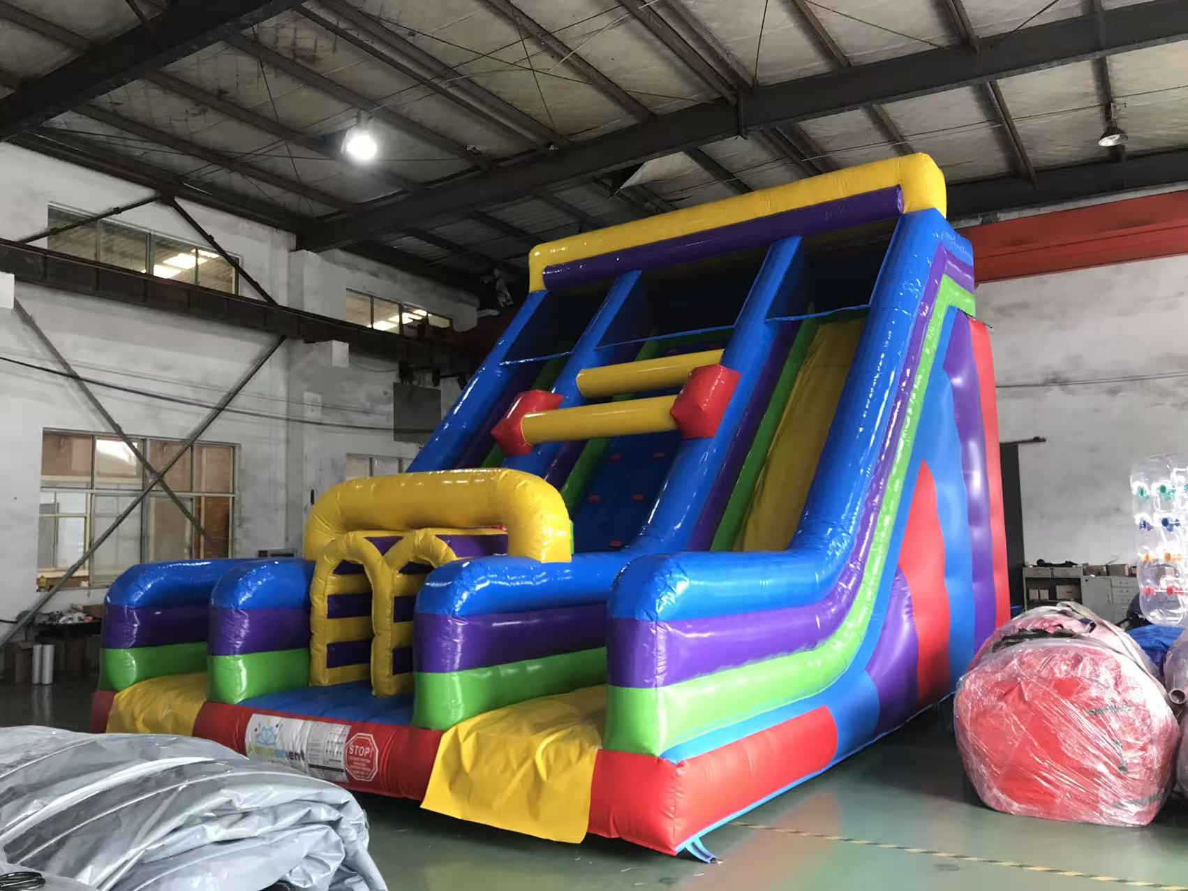 High Quality Inflatable PVC Long Slides Outdoor Custom Inflatable Big Double Lanes for Kids Commercial Events