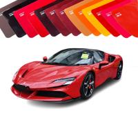 TPU vermelho de alto brilho PPF auto-curante filme de revestimento de carro de proteção UV