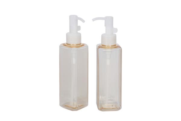 o quadrado Iso9001 do ombro do ângulo 180ml direito bombeia garrafas cosméticas