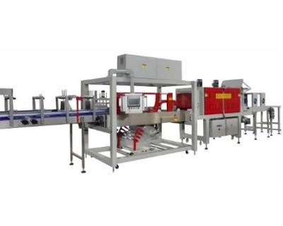 Professional 19KW Bottle Film Wrapping Machine , Automated Shrink Wrap Machine