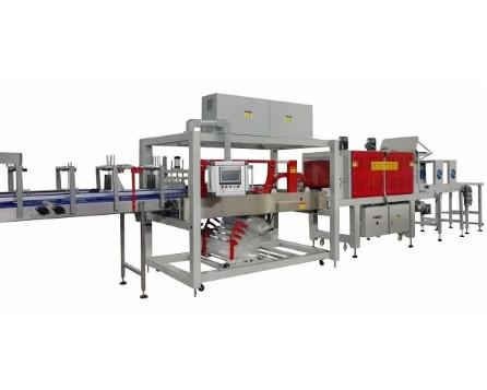 Professional 19KW Bottle Film Wrapping Machine , Automated Shrink Wrap Machine