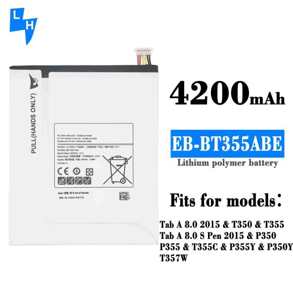 Bateria de substituição de proteção de IC duplo EB-BT355ABE para Samsung Galaxy Tab A de 8,0 polegadas 2015 T350/T355