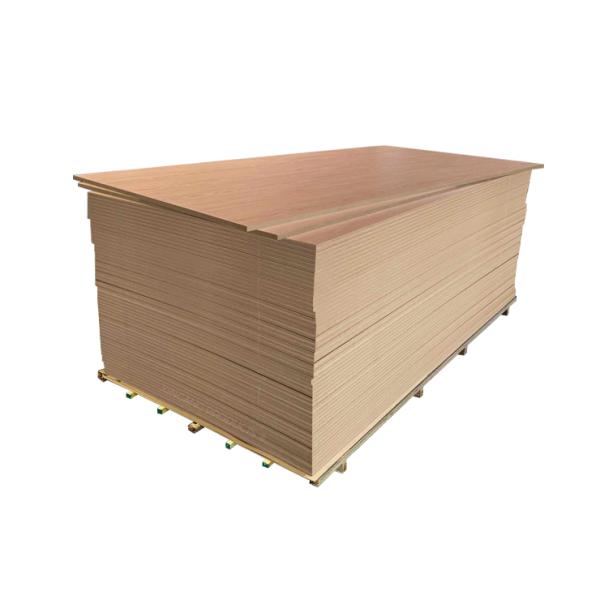 Cool Grey Decorative Melamine MDF Board Environmental Grade For Office Furniture