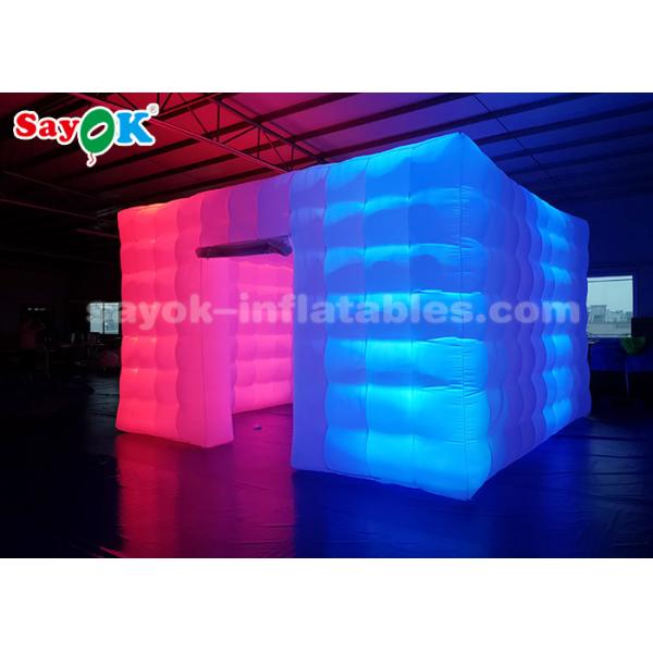 Света СИД куба шатра 6 человек шатер воздуха раздувного белого раздувной для события/партии/рекламы