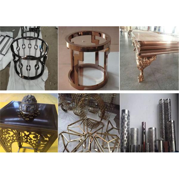 Custom metal/stainless steel display frame,table frame,furniture frame with PVD color