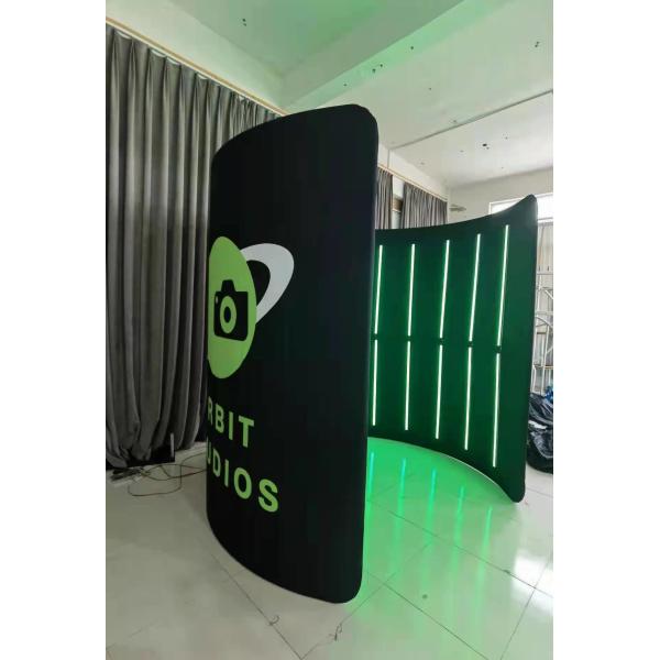 Aluminum Tension Fabric 360 Photo Booth Backdrop For Wedding