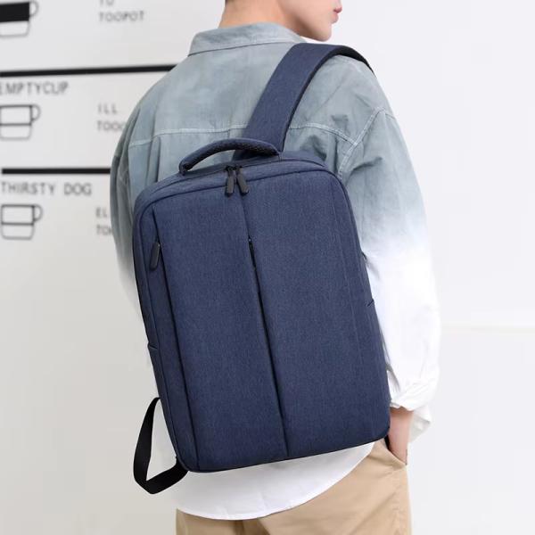 Sac à dos en toile et cuir vintage avec fermeture éclair, léger et décontracté pour hommes et femmes