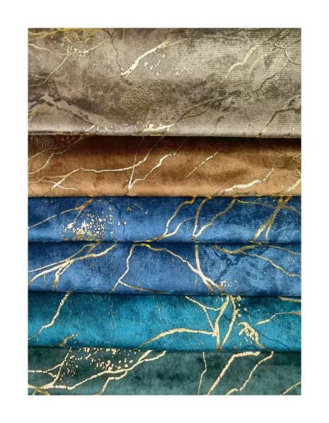 100% Polyester Knitted Foil Print Fabric Tear Resistant For Sofa Textile