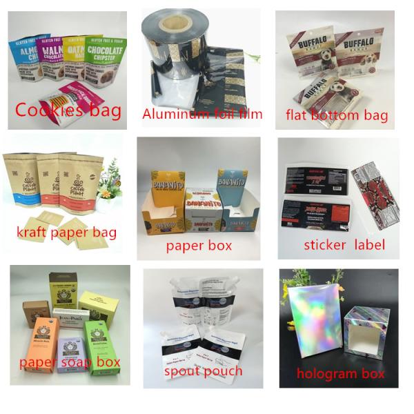 Organic Dog Biscuits Pet Food Pouch Gravure Printed Film Laminated