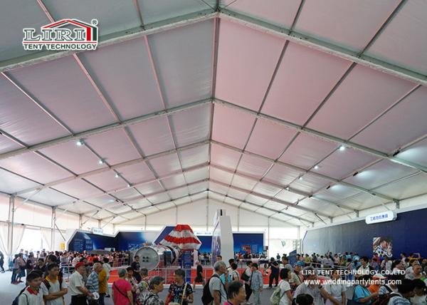 Heat Resistant TFS Tents 40 x 90 M With Fire Retardant White PVC Fabric For Events