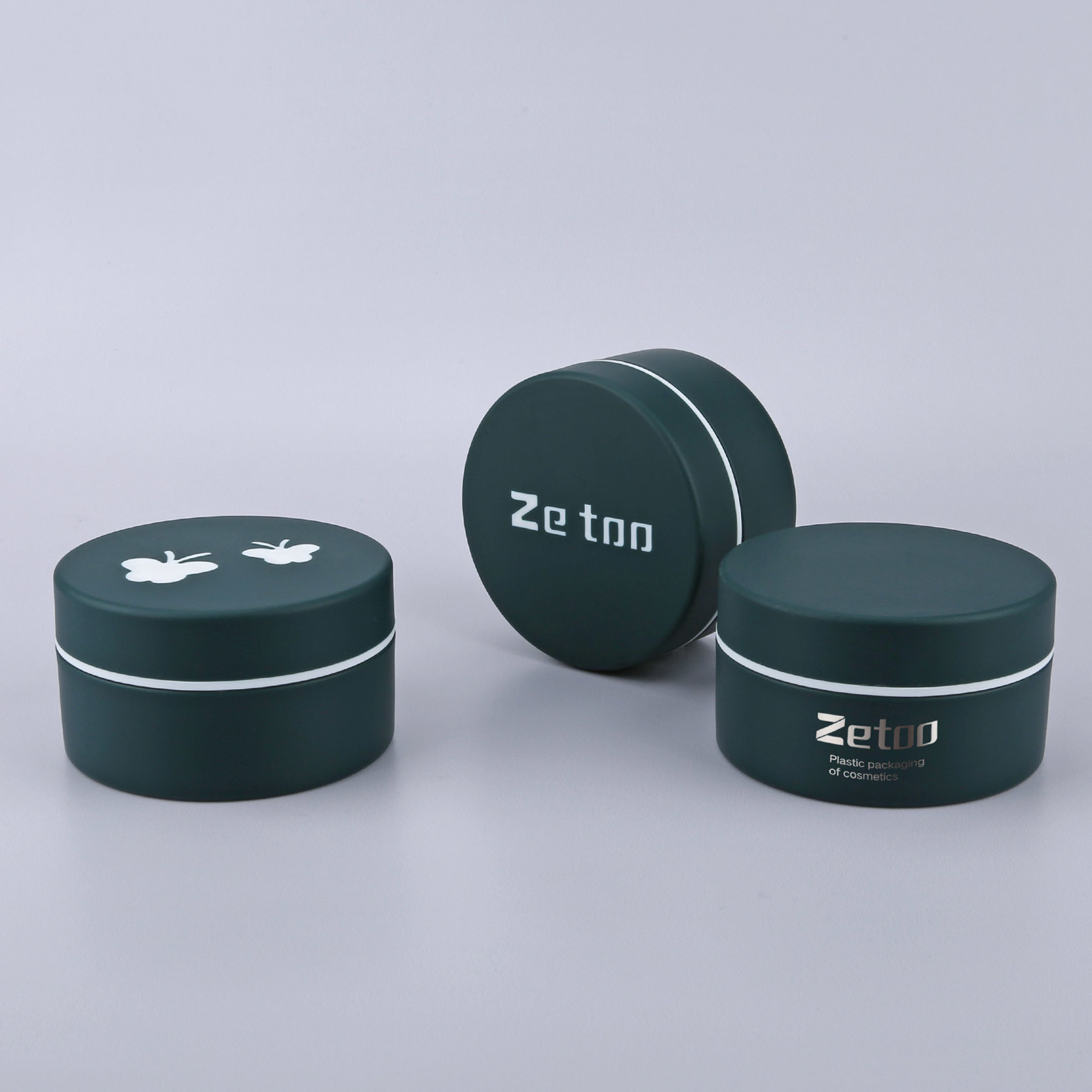 50ml PP Green Color Eco-Friendly Cosmetic Jar Empty Cream Container With Screw Cap Sustainable Skincare Packaging