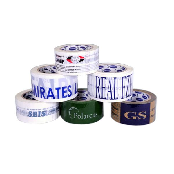 35 Micron Bopp Film Pre Printed Vinyl Coloured Packaging Tape For Contents Checked