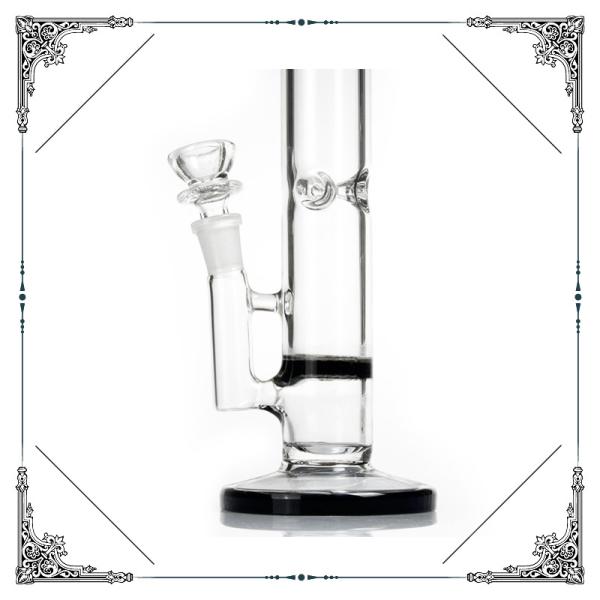 Black Honeycomb Showhead Precolator Stright Tube , 5mm Thick Glass Smoking Pipe