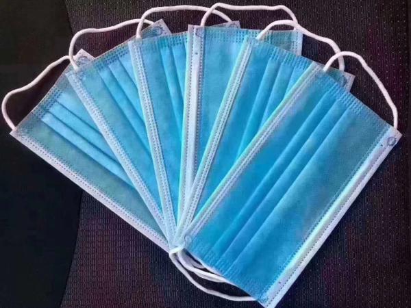 Anti Virus Medical Grade Face Mask CE Non Woven 3 Layers Sterility Green
