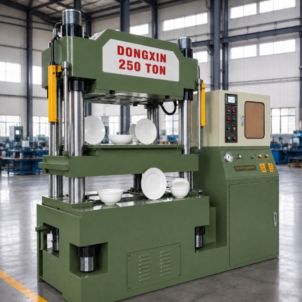 250‑400 Ton Servo‑Hydraulic Press for Melamine Tableware | Mirror‑Finish Plates Bowls Trays Molding Machine