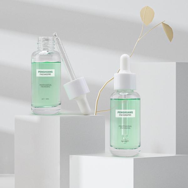 Clear Color Liquid Cosmetic Bottle 30ml Skincare Packaging 1oz