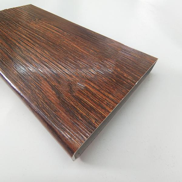 5.8-6.0M Length 3D Wood Grain Aluminium Extrusion Profiles for Windows Doors Pergola Floor