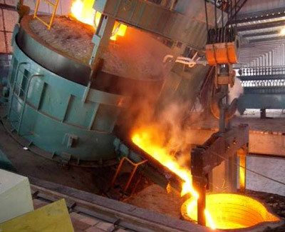 Medium Frequency Hydraulic Steel shell furnace KGPS-4500KW/6000kg