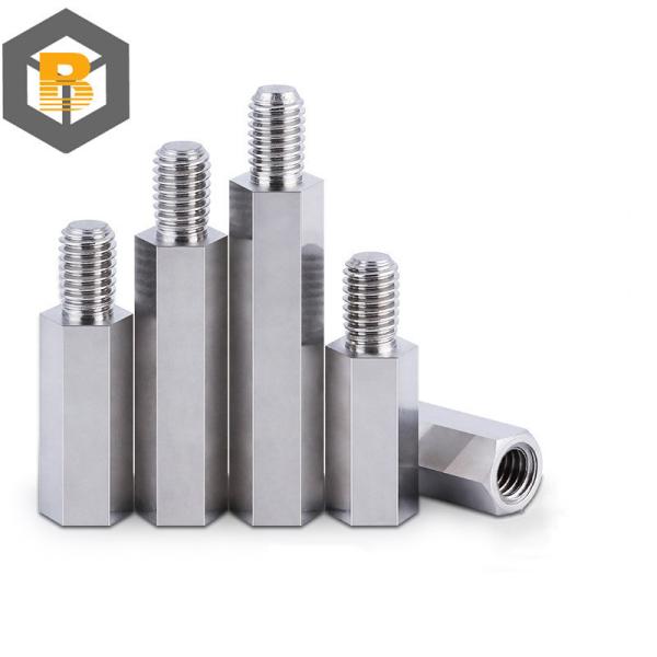 Custom Stainless Steel Hex Standoff Male to Female Spacer Precision Machining Part 2D