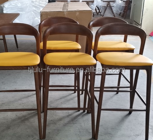 Meubles commerciaux Chaise haute Tabouret de bar pour hôtel et restaurant moderne Meubles de bar en bois