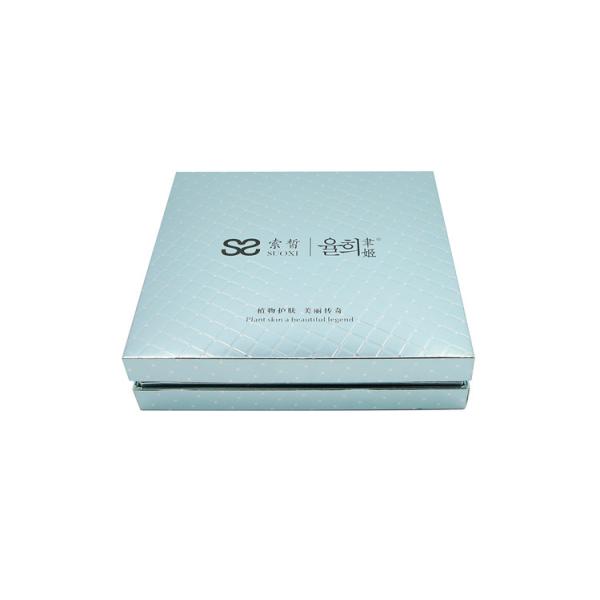 2 Piece Rigid Cardboard Box For Cosmetic Set Gold Hot Stamping Foiled