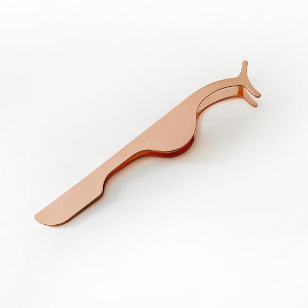 Durable Beauty Makeup Tools Tweezers Type Rose Gold Color With OEM Services