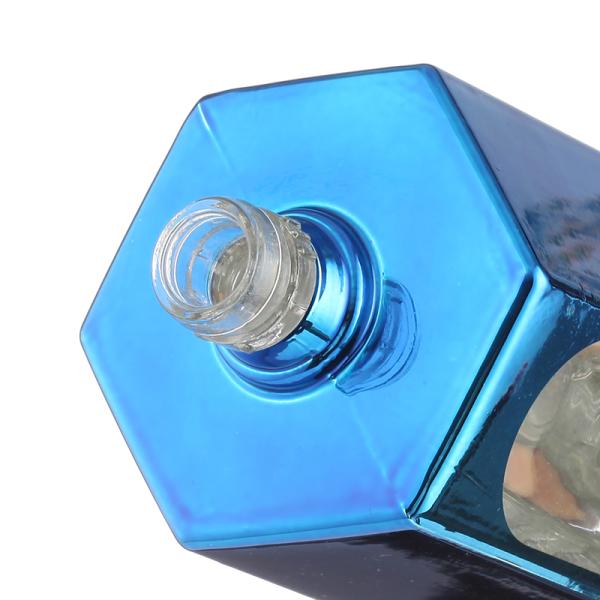 Custom Sealing Type Fancy Electroplated Colored Wine Bottles for Bar Celebrations