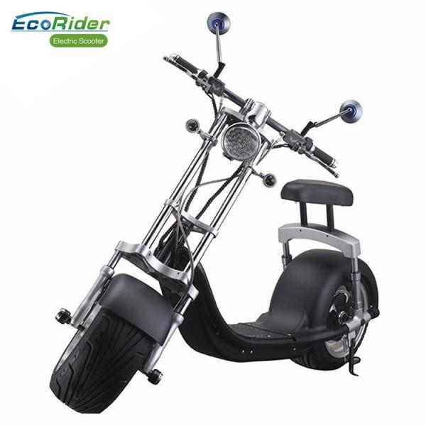 1200W Fat Tire Adults Citycoco Electric Scooter With Two Seat , 60V 12ah Battery