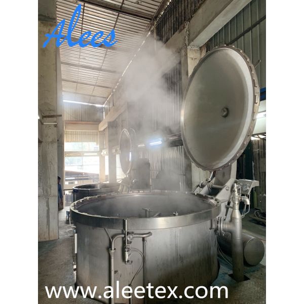 High Temperature Package High Efficiency Hank Fiber Yarn Dyeing Machine