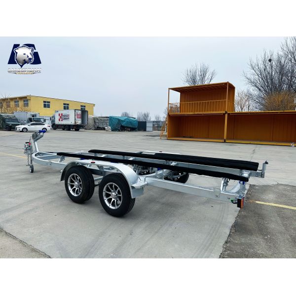 Dual-Axle Boat and Jet Ski Trailer with 2000kg ATM Capacity and Hot-Dip Galvanized Steel Construction