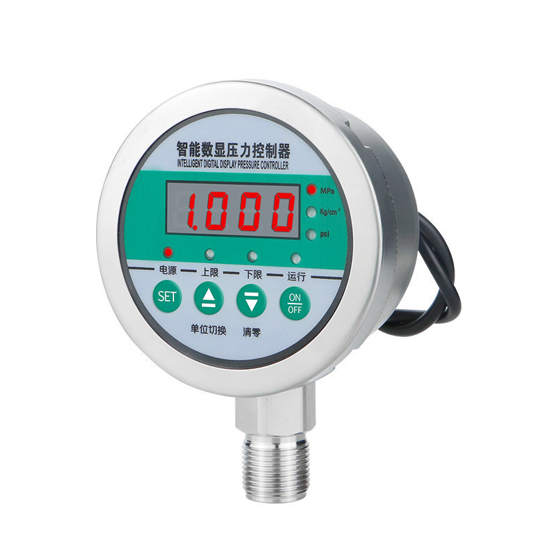 80mm Stainless Steel Intelligent Digital Switch Signal Pressure Gauge for Control Pressure